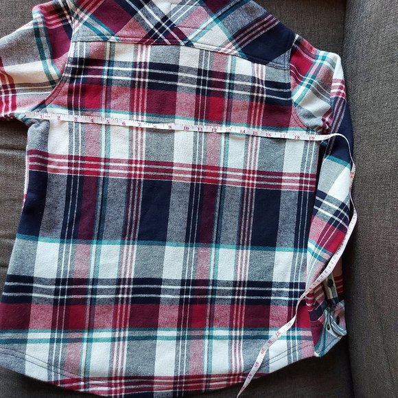 Orvis Oversized Kids Lined Plaid Shacket - Picture 8 of 12